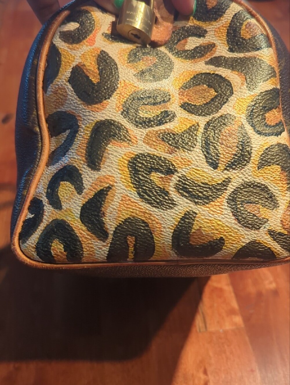 Authentic Custom LV Speedy 25 Brown with Gold Crown Accent - Picture 13 of 17